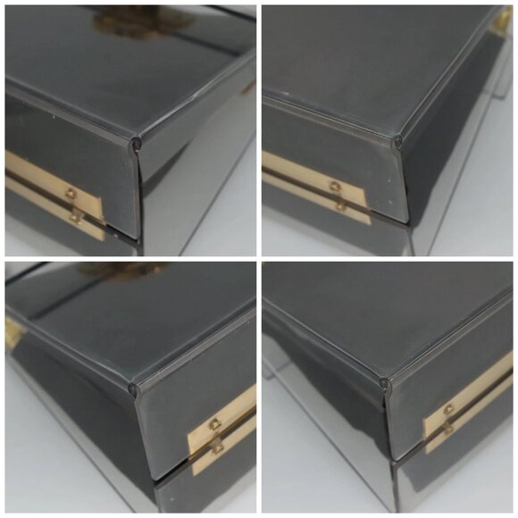 Salvatore Ferragamo Gancini Hand Bag plastic Clear Auth 79216 - Picture 14 of 14